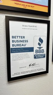 Stable Temp Heating & Air Conditioning Logo