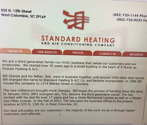 Standard Heating and Air Conditioning Logo