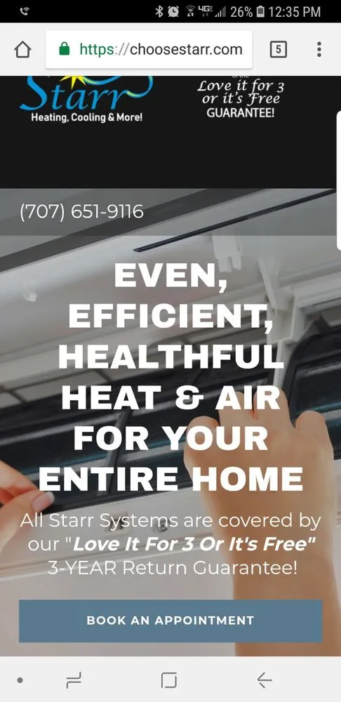 Slide of Starr Heating & Cooling