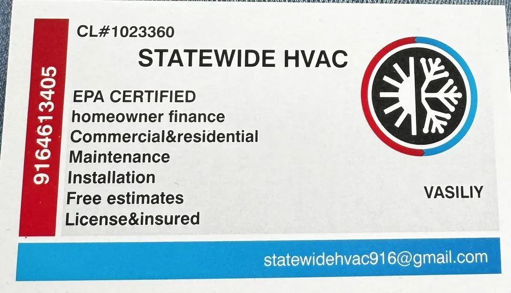 Slide of Statewide HVAC