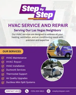 Step By Step Heating and Air Conditioning Logo