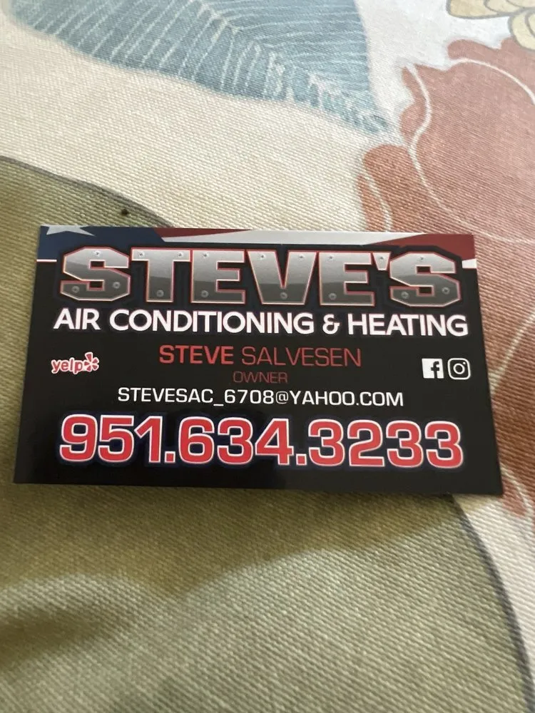 Slide of Steve's Air Conditioning & Heating