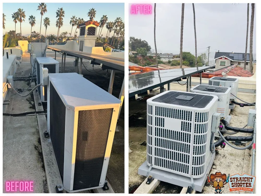 Slide of Straight Shooter Heating and Cooling