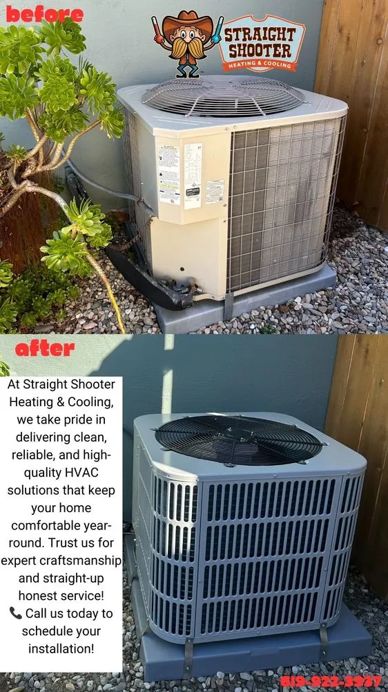 Slide of Straight Shooter Heating and Cooling