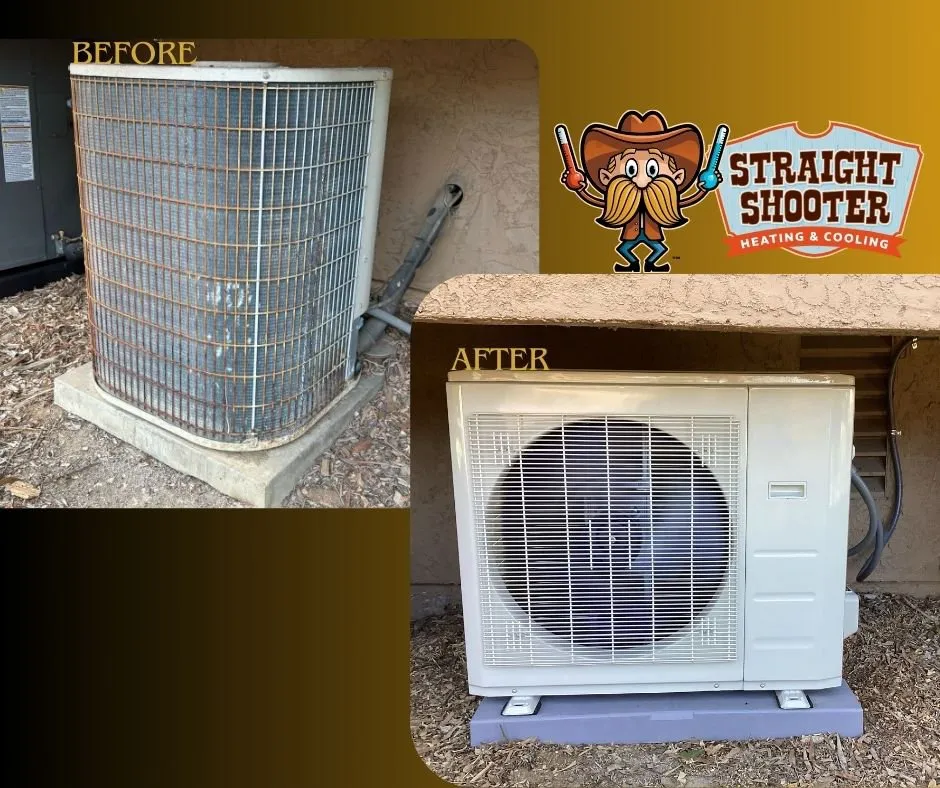 Slide of Straight Shooter Heating and Cooling