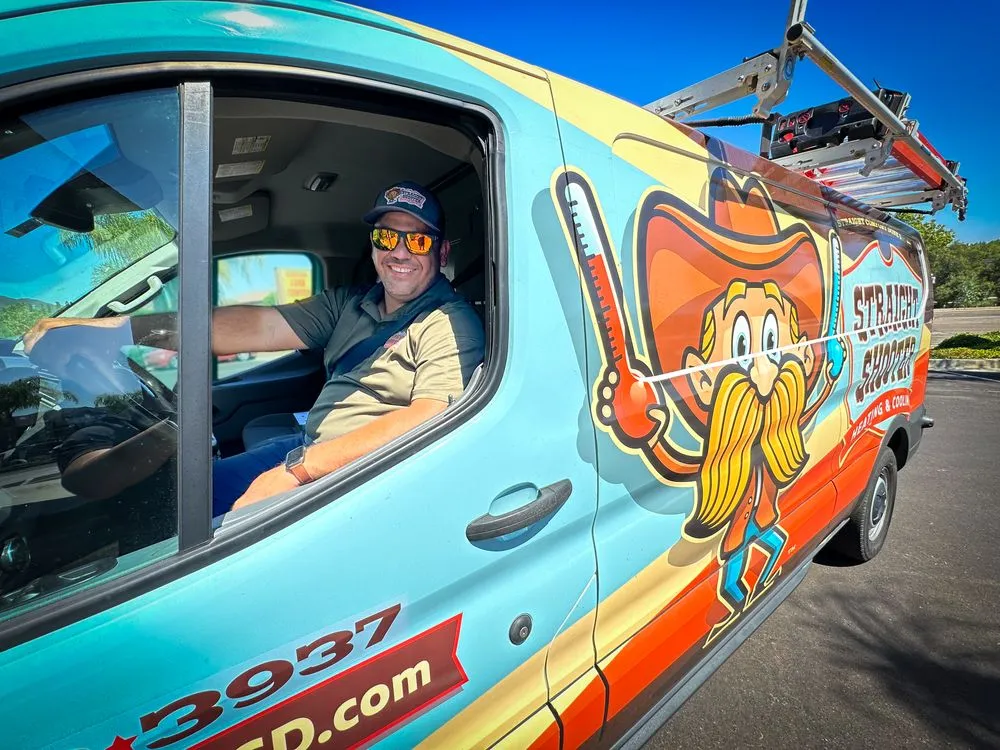 Slide of Straight Shooter Heating and Cooling