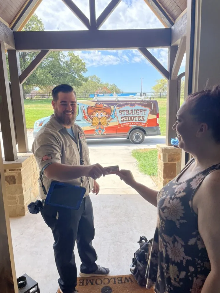 Slide of Straight Shooter Heating and Cooling