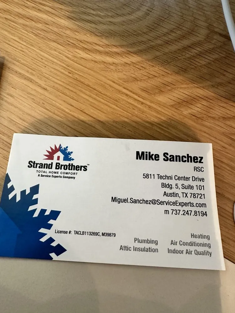 Slide of Strand Brothers Service Experts