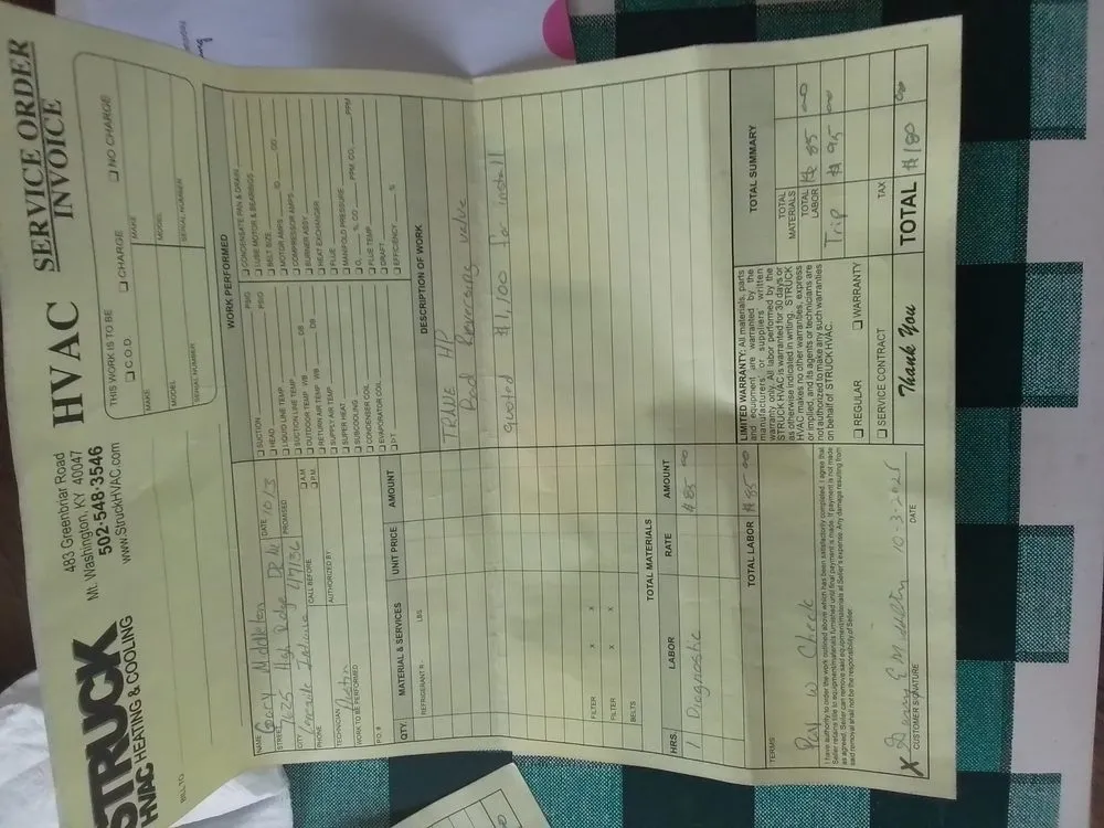 Slide of Struck HVAC