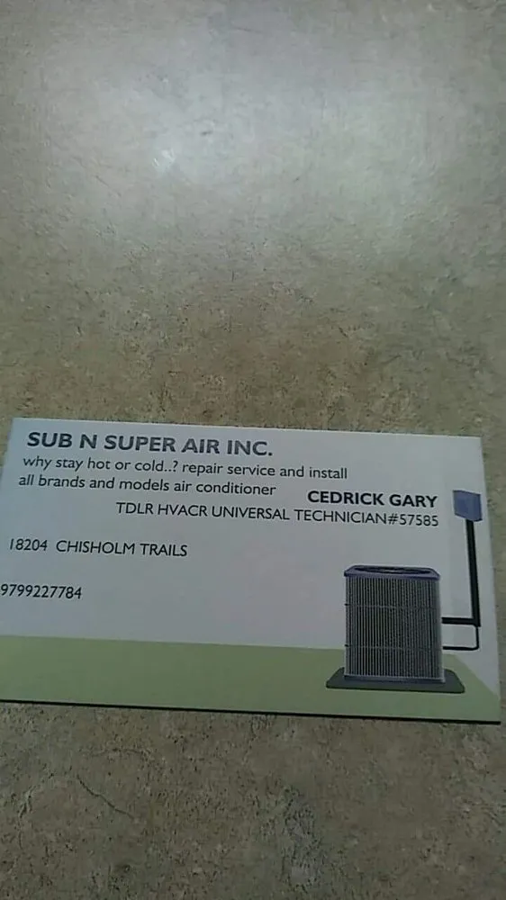 Slide of Sub and Super Air