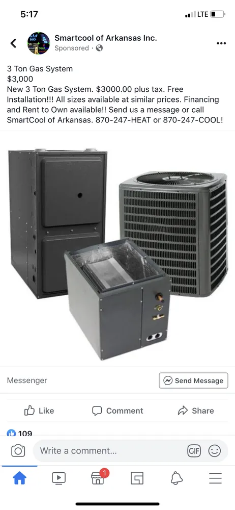 Slide of Sub Zero Heating and Air