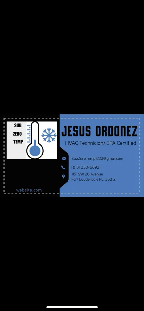 Slide of Sub Zero Temp