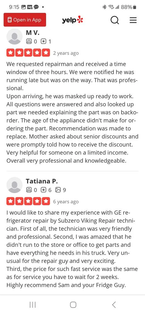 Slide of Sub-Zero Viking Repair