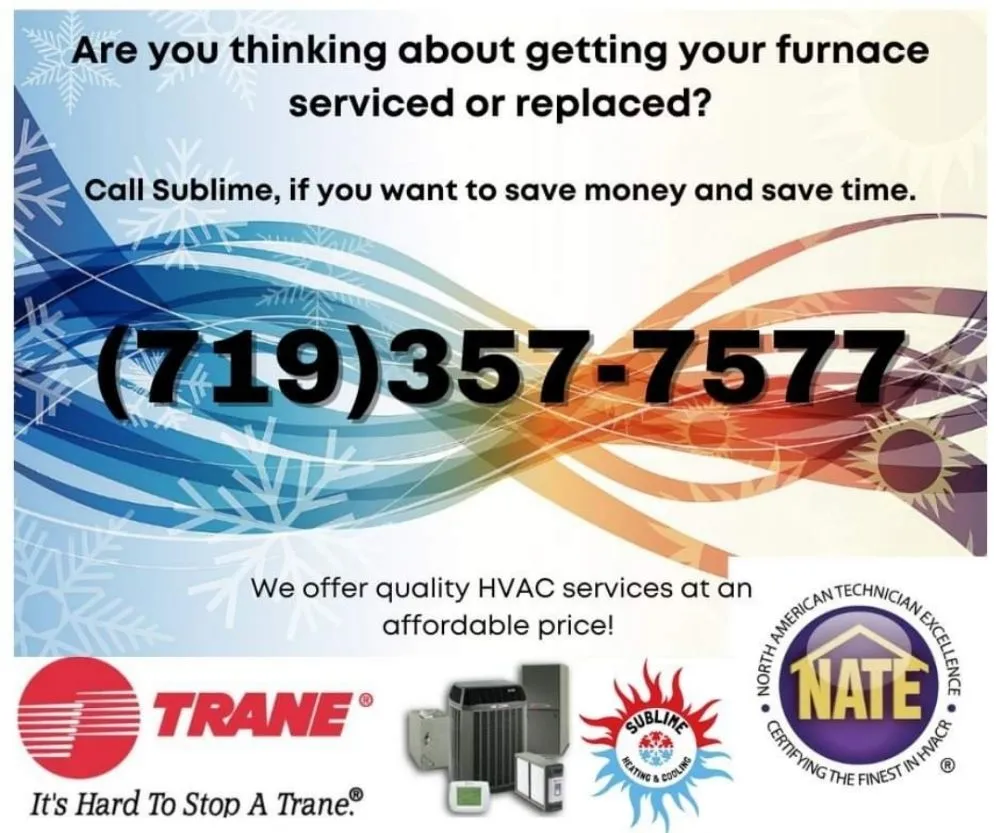Top-rated furnace service for fast service in Falcon, CO by Sublime Heating and Cooling