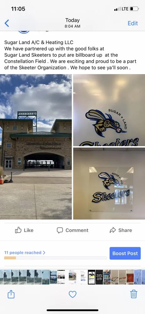 Slide of Sugar Land AC and Heating