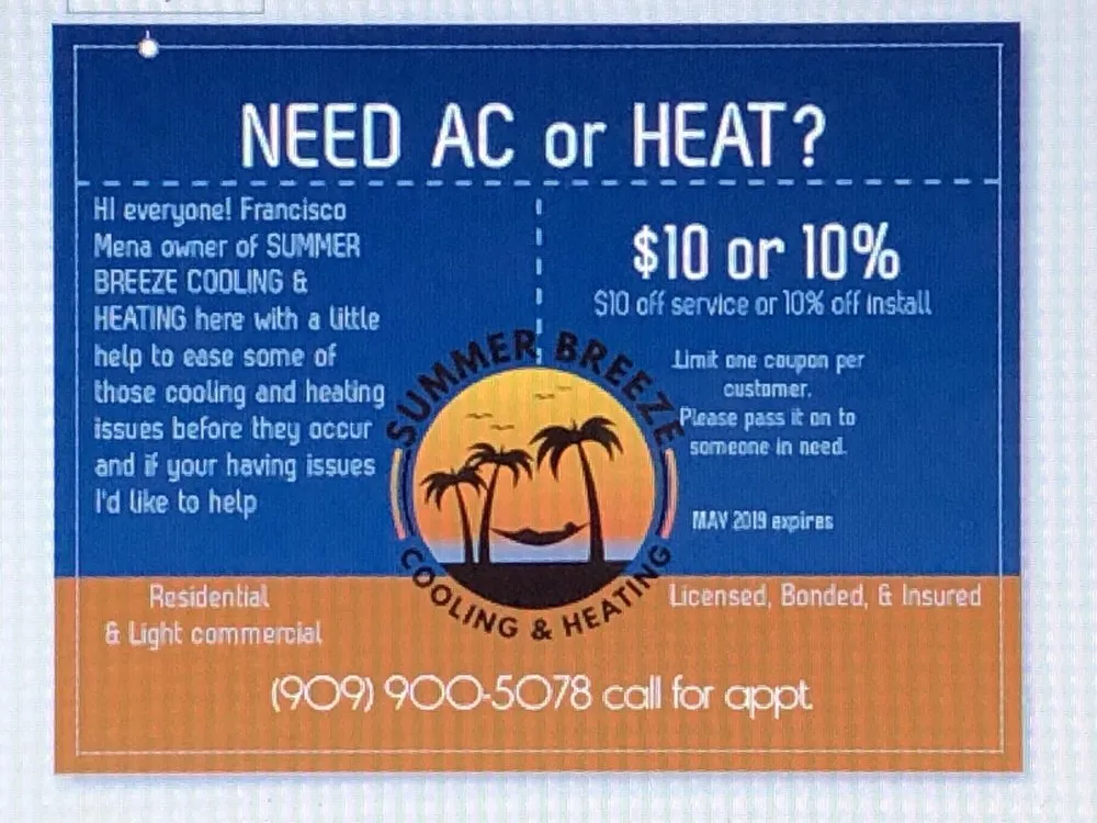 Slide of Summer Breeze Cooling & Heating