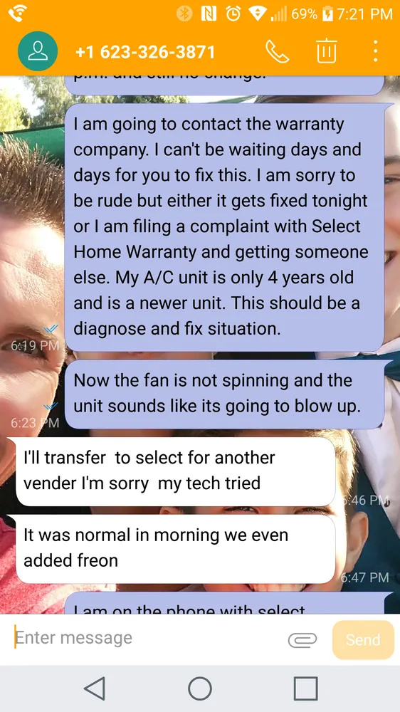 Slide of Summer Heating and Air