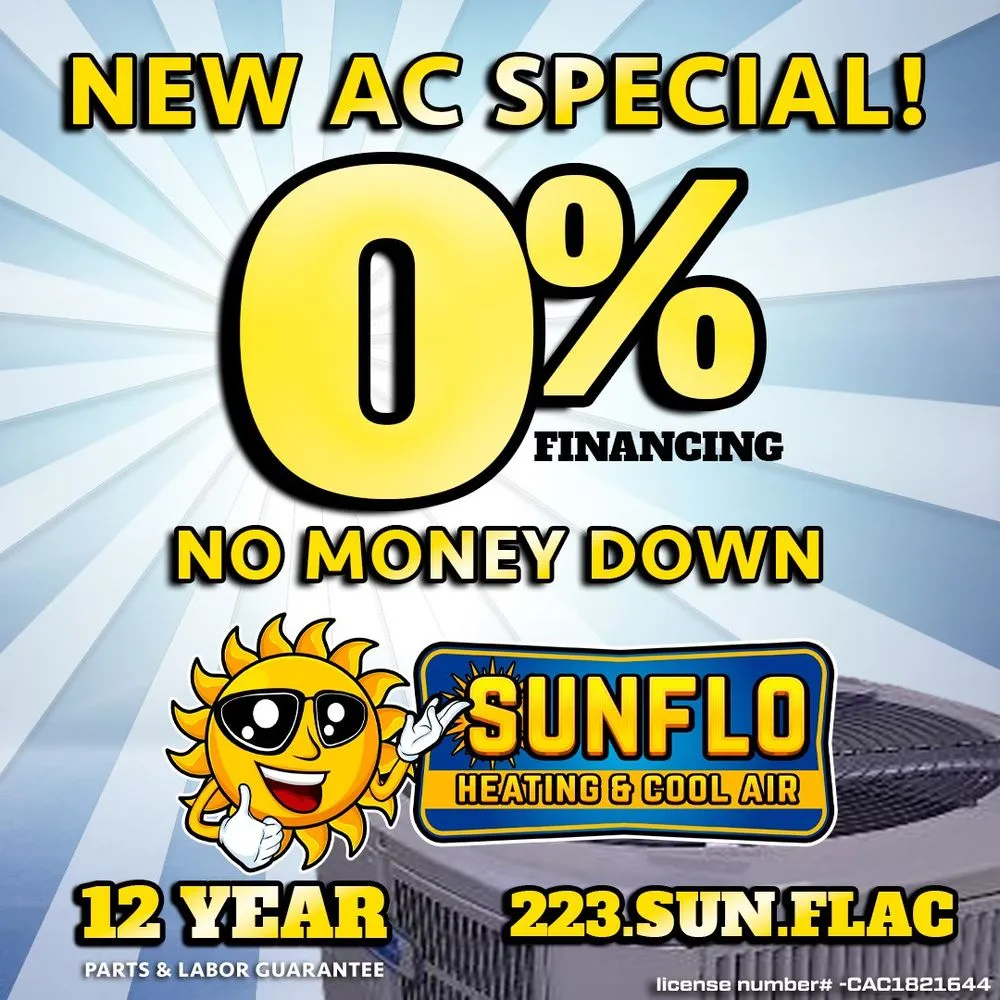 Slide of Sunflo Heating and Cool Air