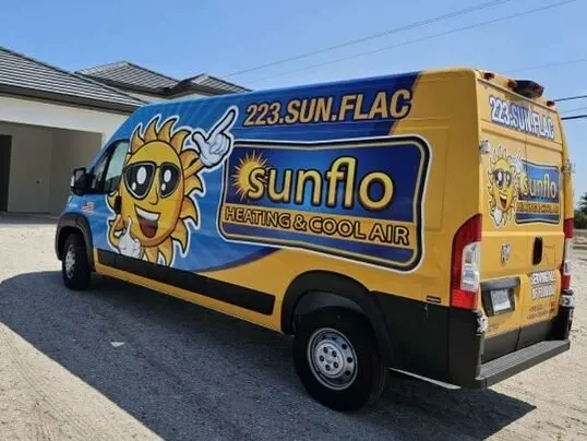 Slide of Sunflo Heating and Cool Air