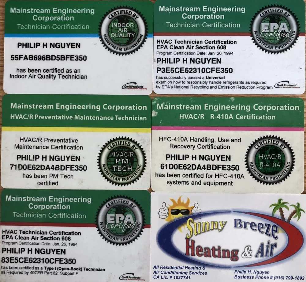 Slide of Sunny Breeze Heating & Air Services