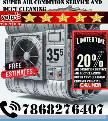 Super Air Condition Service And Duct Cleaning Logo