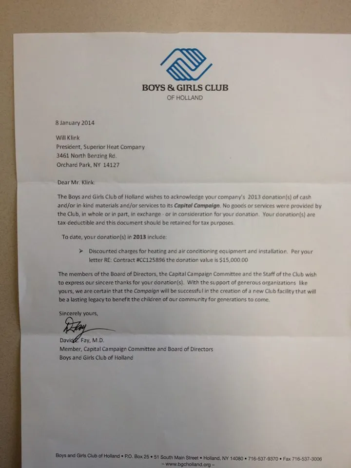 Slide of Superior Heat Company