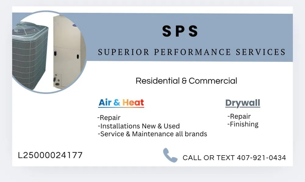 Slide of Superior Performance Services