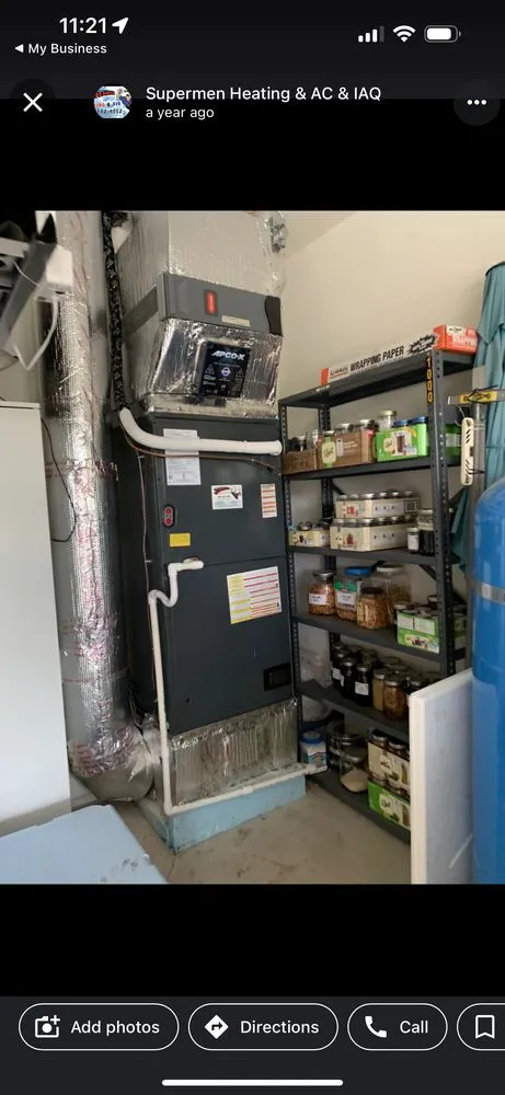 Slide of Supermen Heating & Air