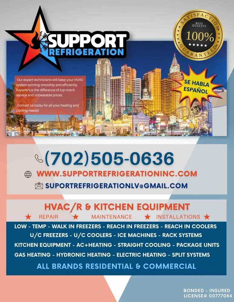 Slide of Support Refrigeration