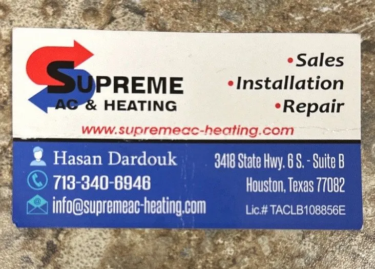 Slide of Supreme AC and Heating