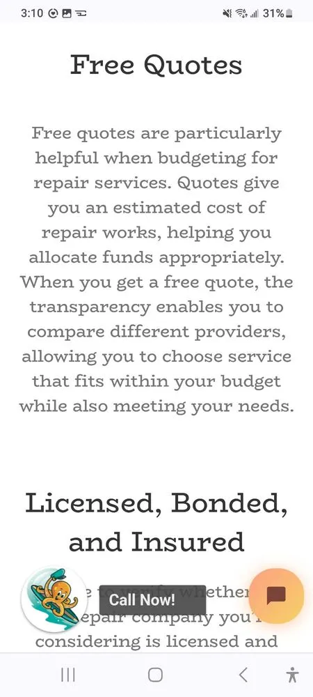 Slide of Surfside Services