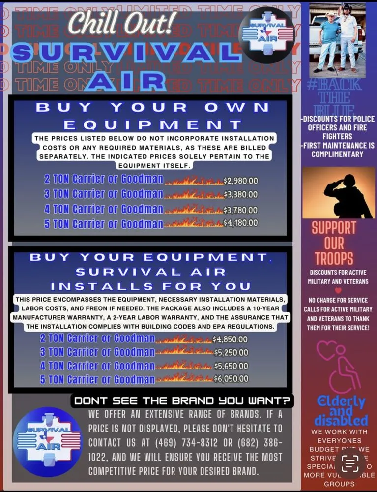 Slide of Survival air contracting & mechanical Repair