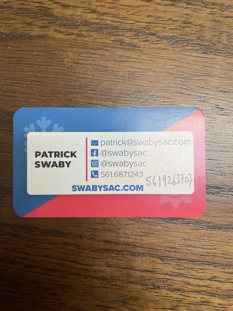 Slide of Swaby's Heating & Air