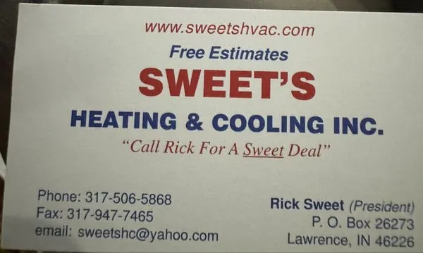 Sweet's Heating & Cooling Logo