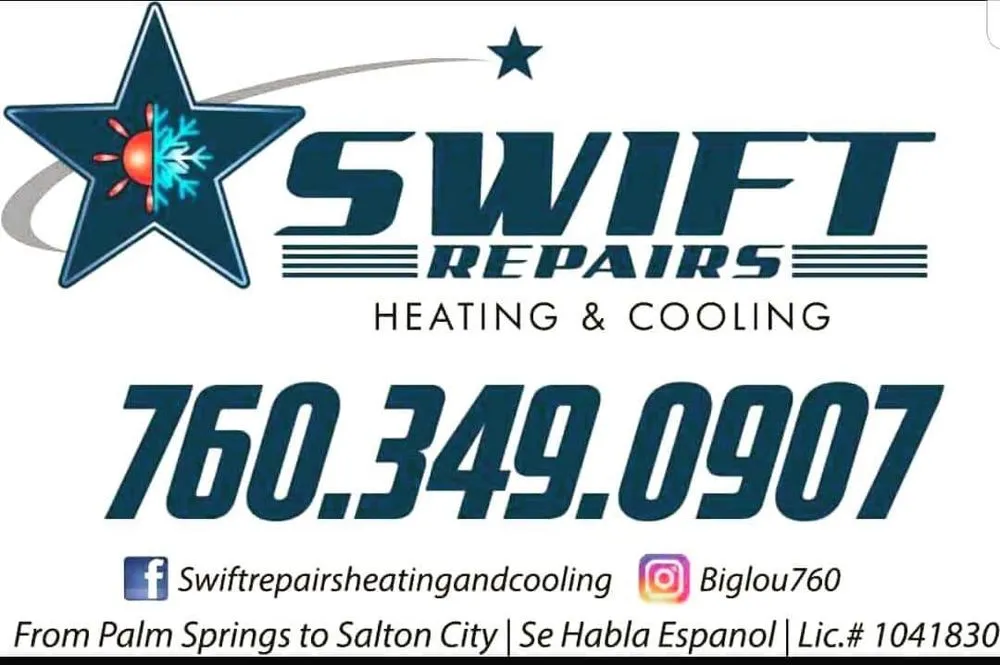 Slide of Swift Repairs Heating and Cooling