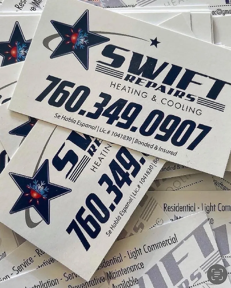 Slide of Swift Repairs Heating and Cooling