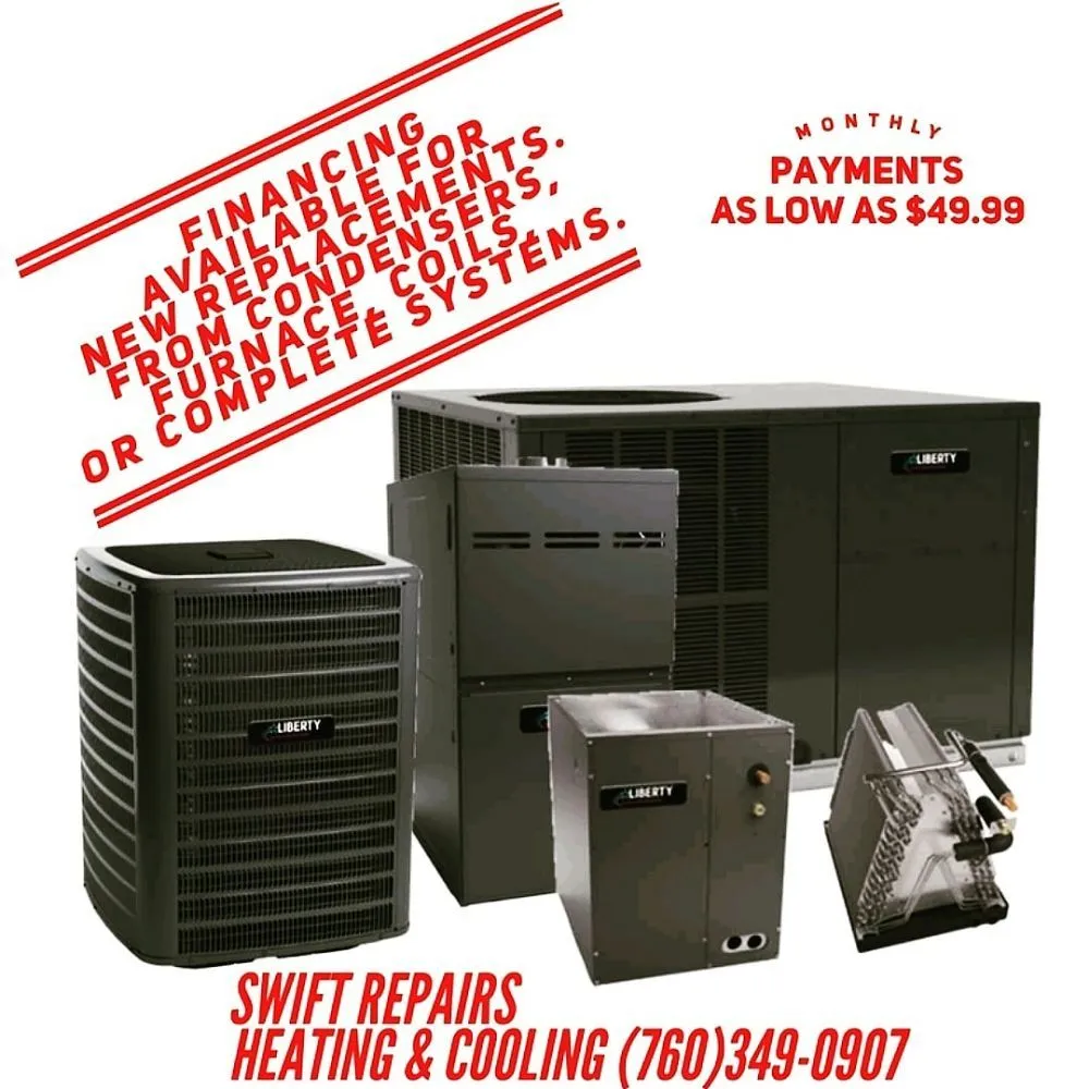 Slide of Swift Repairs Heating and Cooling