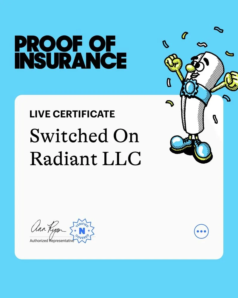 Slide of Switched On Radiant