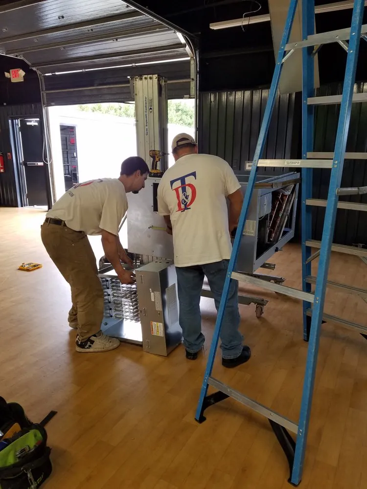 Slide of T & D Heating & Cooling Of Onslow