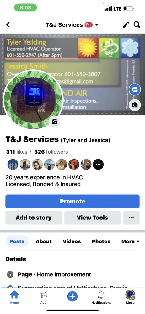Slide of T & J Services
