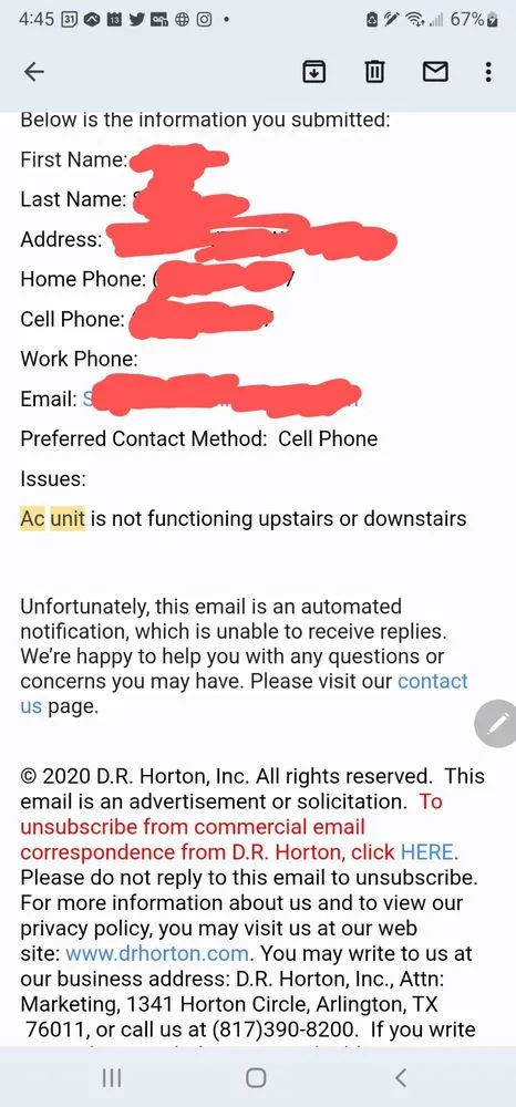 Slide of T and M Heating and Air