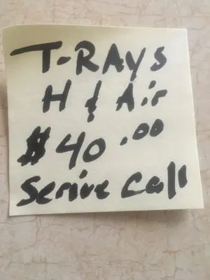 T-RAYS Heat & Air Logo