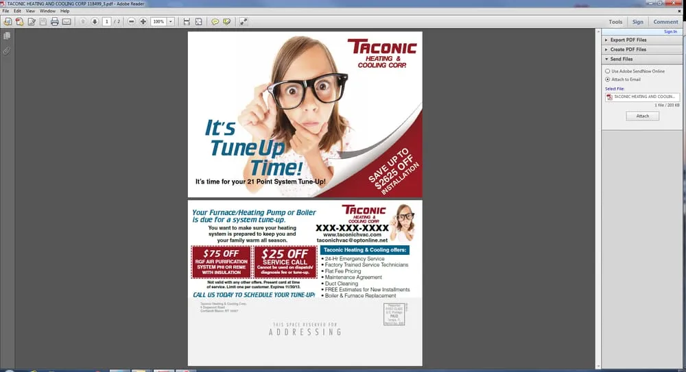 Slide of Taconic Heating & Cooling