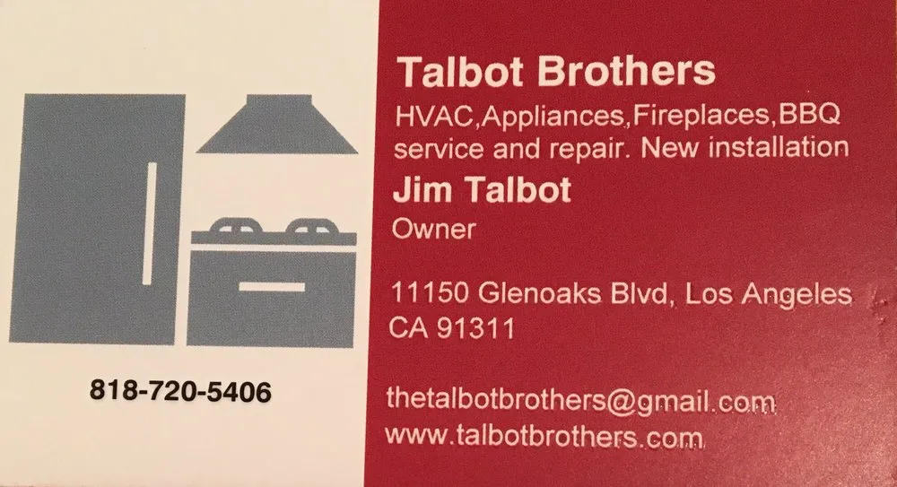 Slide of Talbot Brothers Appliance Service