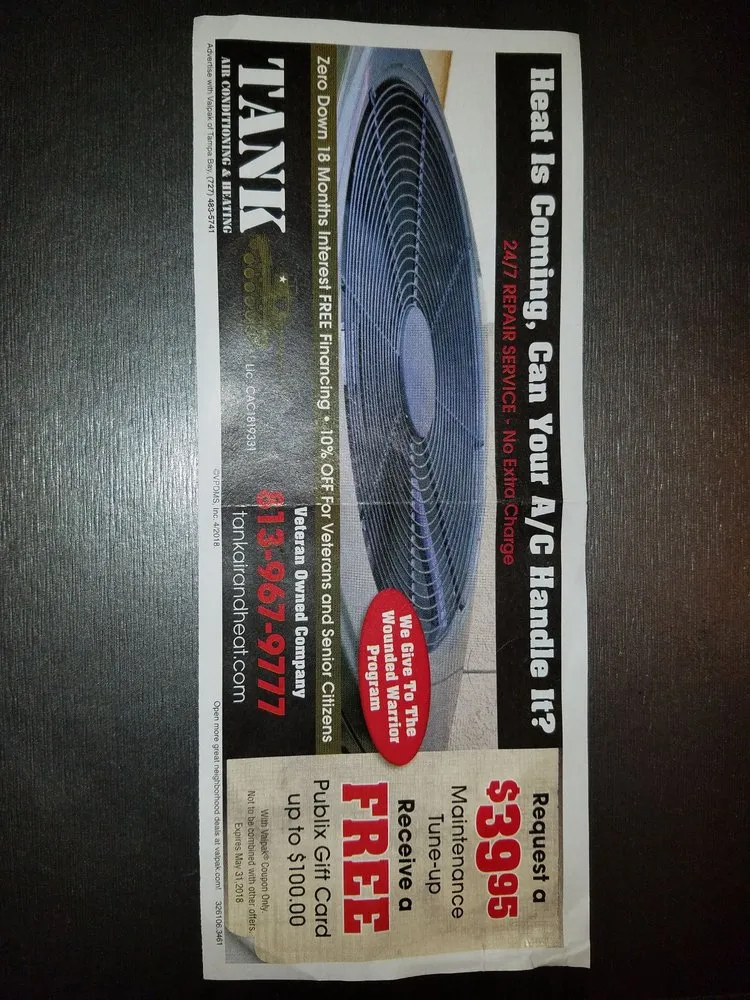 Slide of Tank Air Conditioning & Heating