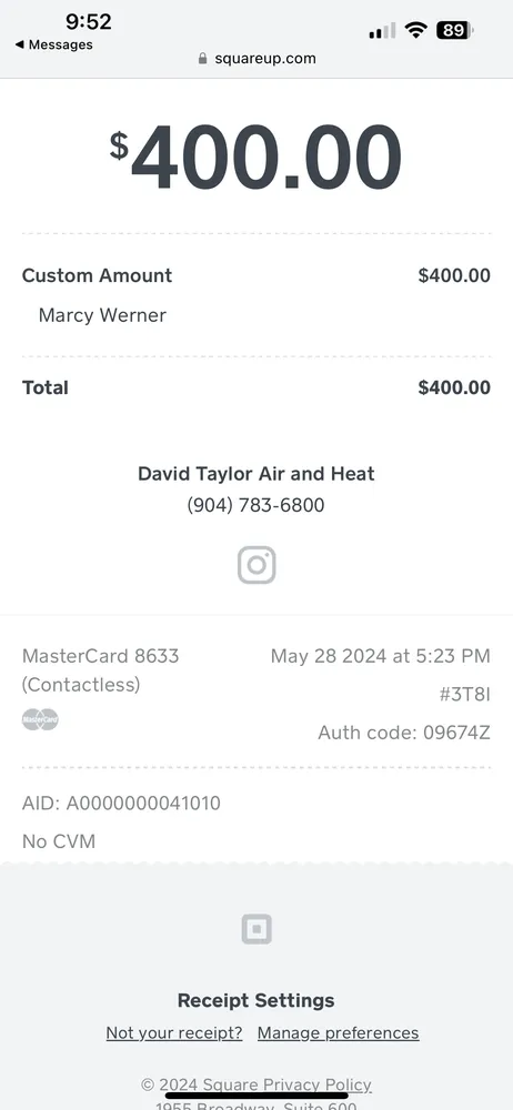 Slide of Taylor A David