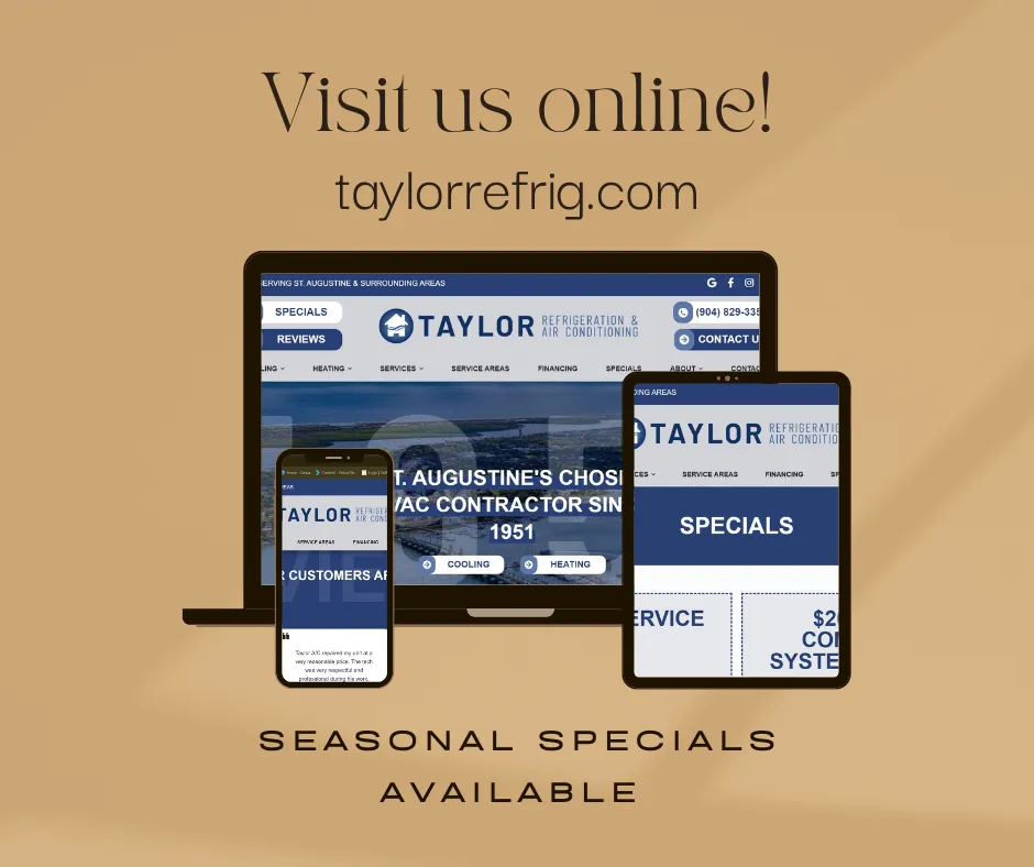 Top-rated air conditioning tune-up near you in St. Augustine, FL by Taylor Refrigeration & Air Conditioning