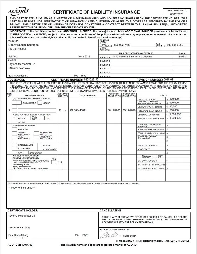 Slide of Taylor's Mechanical