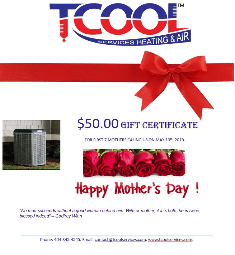 Slide of TCOOL Services Heating & Air
