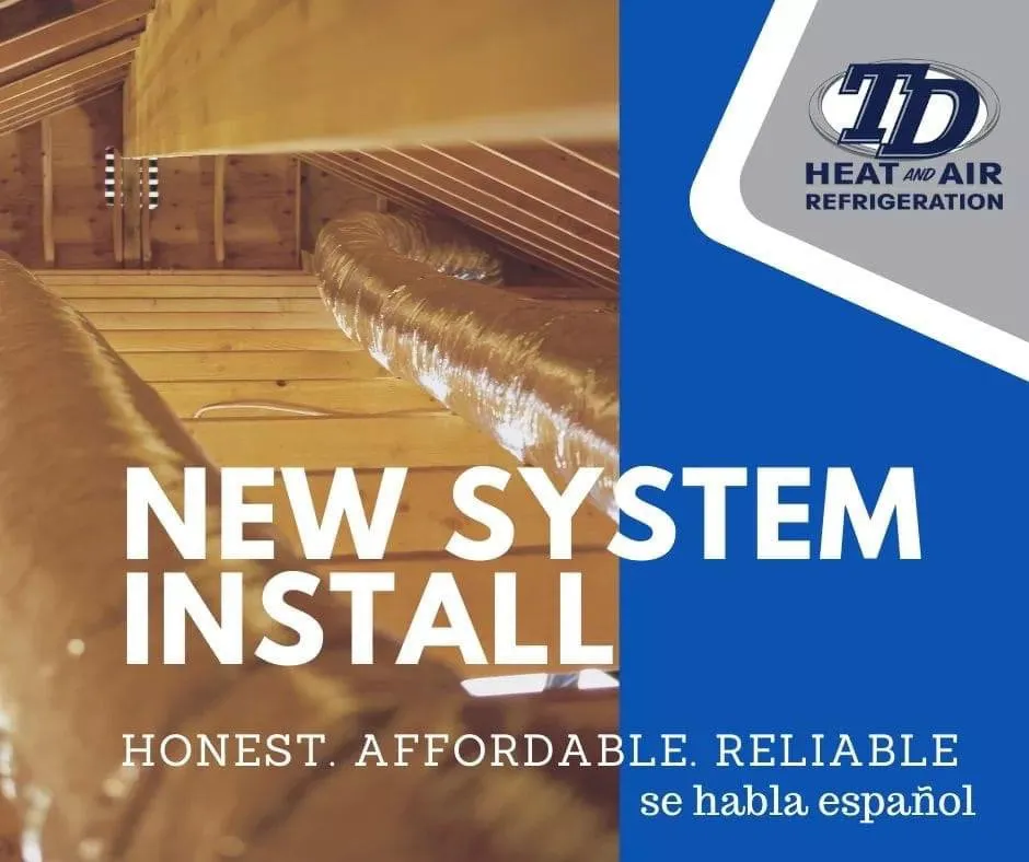 Slide of TD Heat and Air Refrigeration